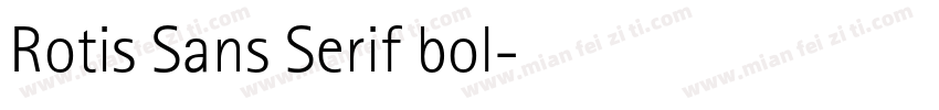Rotis Sans Serif bol字体转换